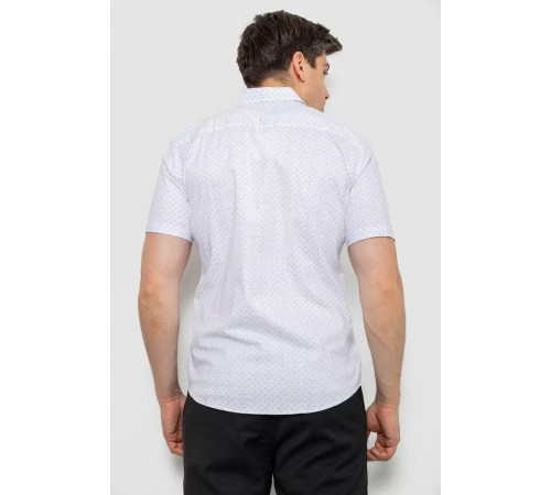 Сорочка чоловіча з принтом, колір білий, 214R7332