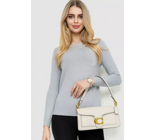 Кофта женская однотонная, цвет серый, 244R2033-1.