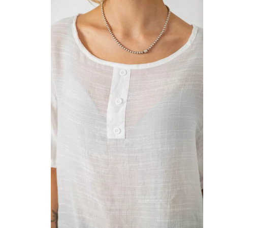 Блуза, цвет молочный, 244RM206