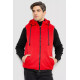 Жилетка мужская демисезонная двухсторонняя, цвет черно-красный, 244R99002.
