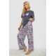 Женская пижама с принтом, цвет серый, 243R10367