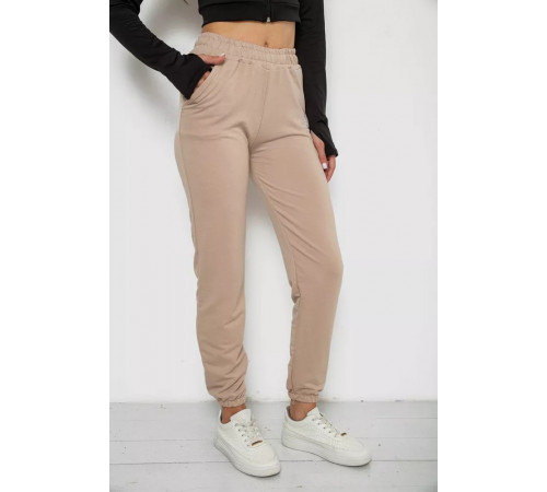 Спортивні штани жіночі, колір бежевий, 238R5052-1