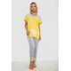 Женская пижама с принтом, цвет желтый, 243R1600-032-1