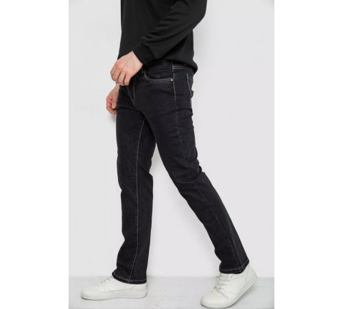 Джинсы мужские демисезонные, цвет черный, 243R8118.