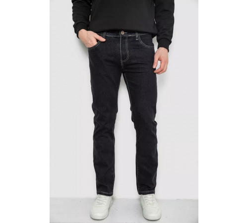 Джинсы мужские демисезонные, цвет черный, 243R8118.