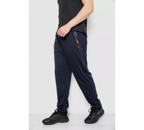 Спорт штани чоловічі, колір темно-синій, 244R403