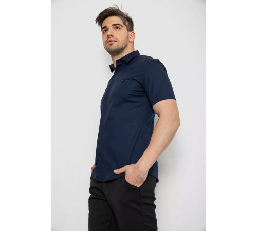 Сорочка чоловіча класична, колір темно-синій, 214R7116