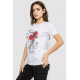 Футболка жіноча з принтом, колір білий, 244R503
