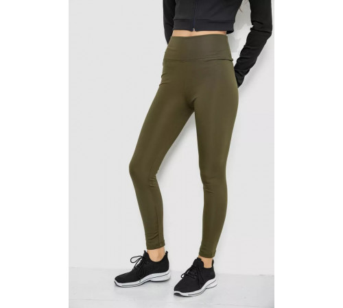 Лосины утепленные, цвет хаки, 243R051-4