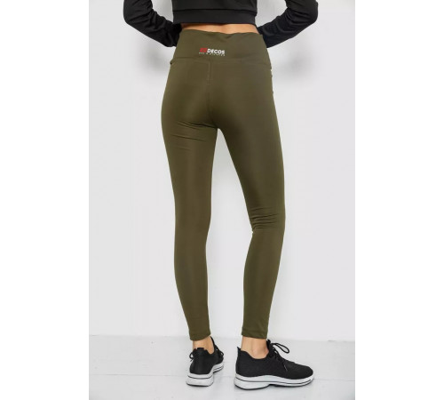 Лосины утепленные, цвет хаки, 243R051-4