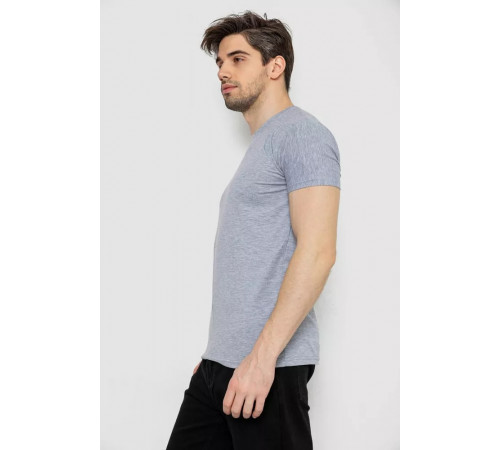 Футболка мужская однотонная базовая, цвет серый, 244R2405