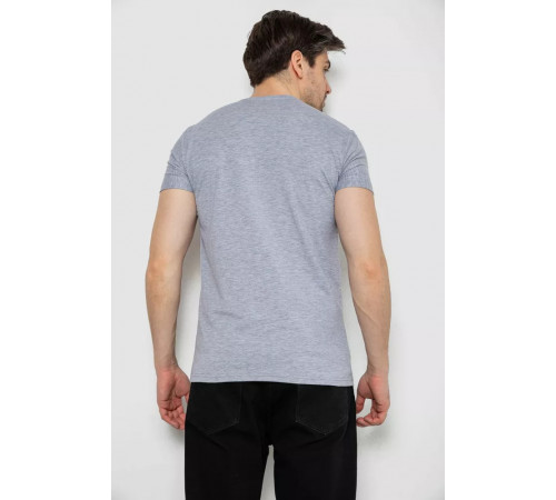 Футболка мужская однотонная базовая, цвет серый, 244R2405