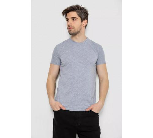 Футболка мужская однотонная базовая, цвет серый, 244R2405
