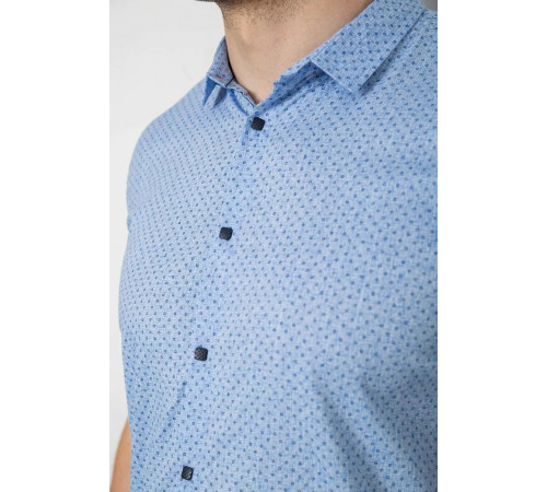 Сорочка чоловіча з короткими рукавами 214R6917-14, колір Блакитний