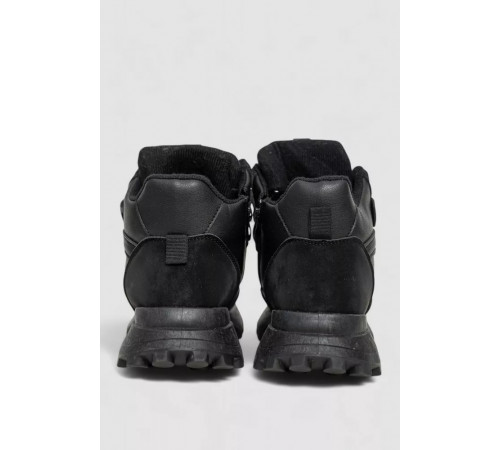 Кроссовки женские на меху, цвет черный, 243R109-5