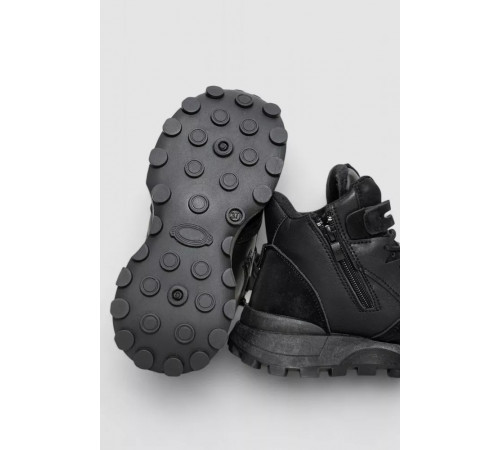 Кроссовки женские на меху, цвет черный, 243R109-5