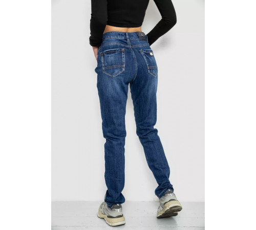 Джинси жіночі з потертостями, колір синій, 214R1415