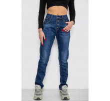 Джинси жіночі з потертостями, колір синій, 214R1415