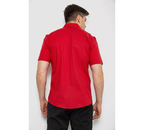 Рубашка мужская с принтом, цвет красный, 214R7142