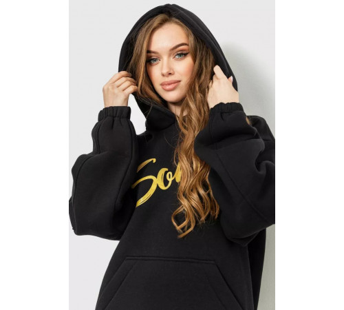 Худі жіночий на флісі тринитка Sorry, колір чорний, 102R316
