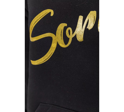 Худі жіночий на флісі тринитка Sorry, колір чорний, 102R316