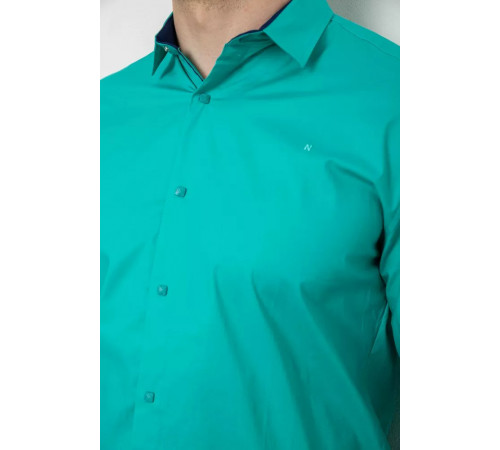 Сорочка чоловіча однотонна, колір м'ятний, 214R7327-1
