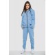 Спортивный женский костюм на флисе, цвет голубой, 244R1555