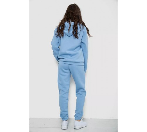 Спортивный женский костюм на флисе, цвет голубой, 244R1555 Спортивный женский костюм на флисе, цвет голубой, 244R1555