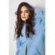 Спортивный женский костюм на флисе, цвет голубой, 244R1555