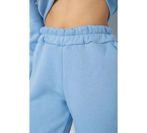 Спортивный женский костюм на флисе, цвет голубой, 244R1555 Спортивный женский костюм на флисе, цвет голубой, 244R1555
