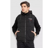 Жилетка мужская демисезонная двухсторонняя, цвет черный, 244R99005.