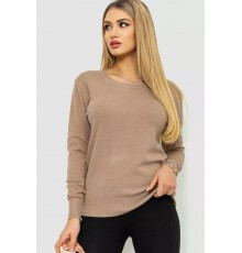 Женская кофта однотонная повседневная, цвет мокко, 244R2033