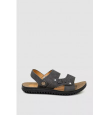 Сандалии для мальчика подростковые, цвет темно-серый, 243RL9107