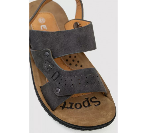 Сандалії для хлопчика підліткові, колір темно-сірий, 243RL9107