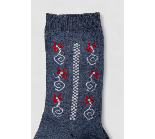 Шкарпетки жіночі з принтом, колір джинс, 238R336