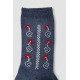 Шкарпетки жіночі з принтом, колір джинс, 238R336