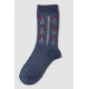 Шкарпетки жіночі з принтом, колір джинс, 238R336