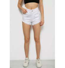 Шорти жіночі джинсові, колір білий, 182R1648S20