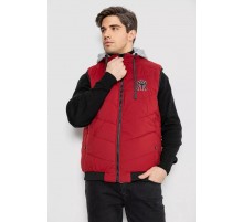 Жилетка мужская демисезонная двухсторонняя, цвет бордовый, 244R99011.