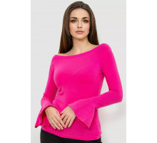 Кофта женская однотонная 244R200-1, цвет розовый, 244R201-1.