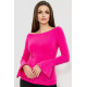 Кофта женская однотонная 244R200-1, цвет розовый, 244R201-1.