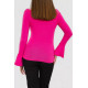 Кофта женская однотонная 244R200-1, цвет розовый, 244R201-1.