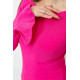 Кофта женская однотонная 244R200-1, цвет розовый, 244R201-1.