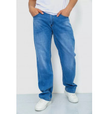 Джинси чоловічі з потертостями, колір блакитний, 244R22-783