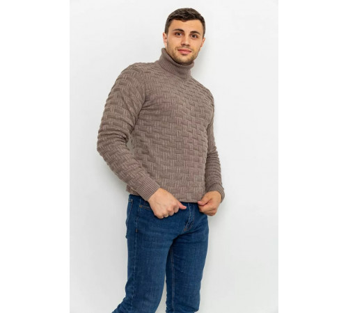 Светр чоловічий, колір мокко, 161R602
