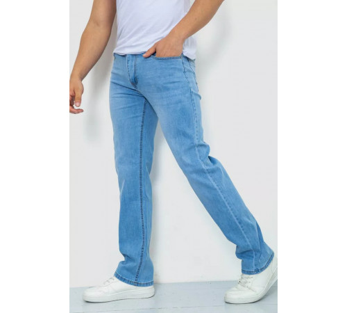 Джинсы мужские тонкие летние, цвет голубой, 244R8084.