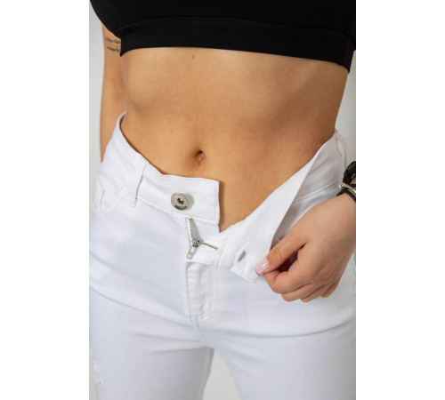 Джинси жіночі, колір білий, 182R3064