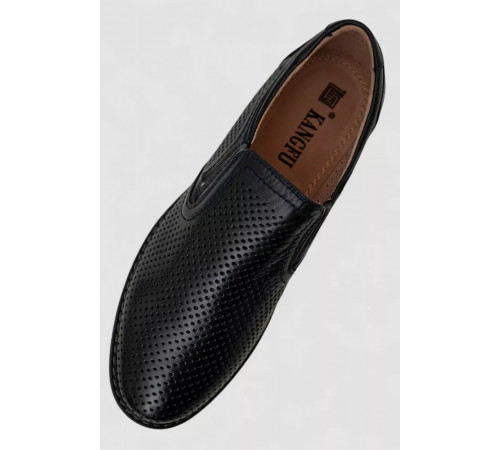 Туфли мужские с перфорацией, цвет темно-синий, 243RB1991.