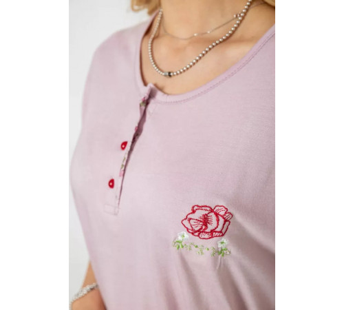 Пижама женская с принтом, цвет сиреневый, 243R6762.