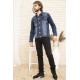 Джинсовая куртка мужская, цвет синий, 157R4606